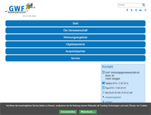 Tablet Screenshot of gwf-stuttgart.de
